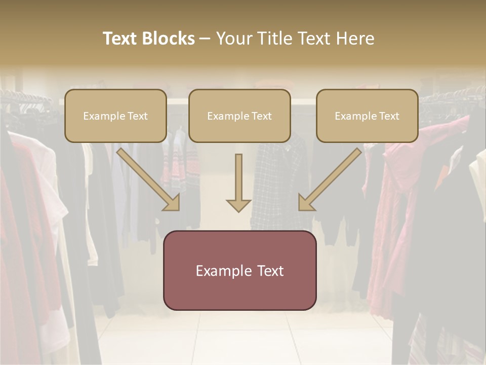 Clothes In Shop PowerPoint Template