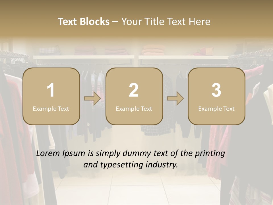 Clothes In Shop PowerPoint Template
