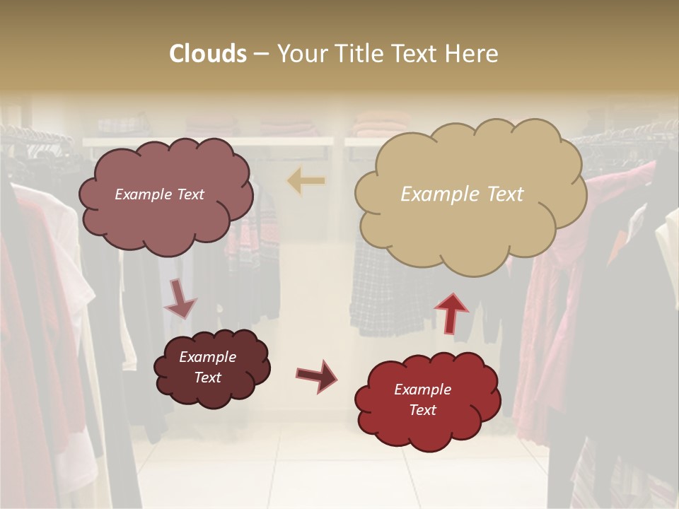 Clothes In Shop PowerPoint Template