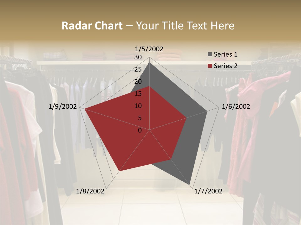 Clothes In Shop PowerPoint Template
