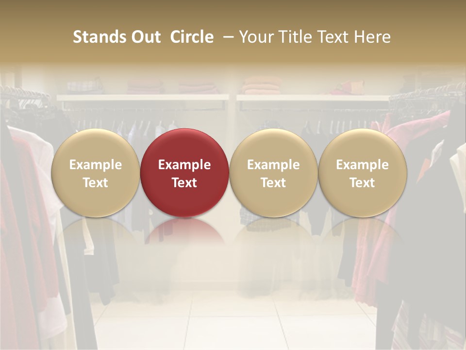 Clothes In Shop PowerPoint Template