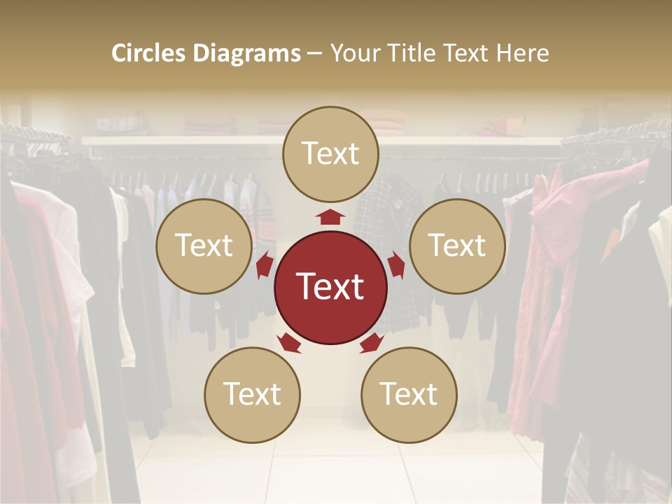 Clothes In Shop PowerPoint Template