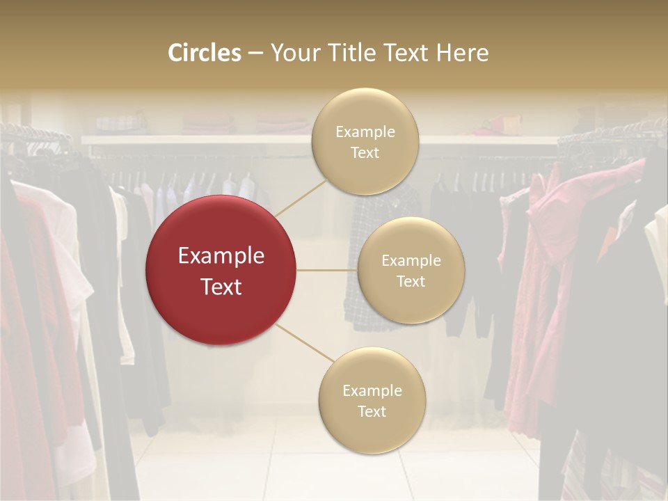 Clothes In Shop PowerPoint Template