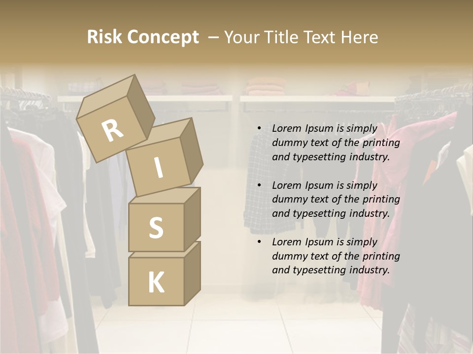 Clothes In Shop PowerPoint Template