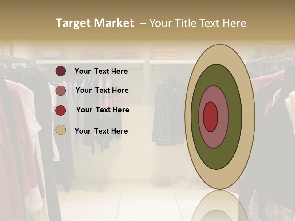 Clothes In Shop PowerPoint Template