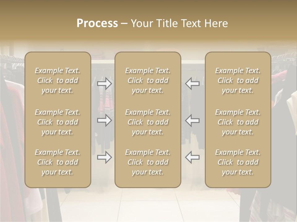 Clothes In Shop PowerPoint Template