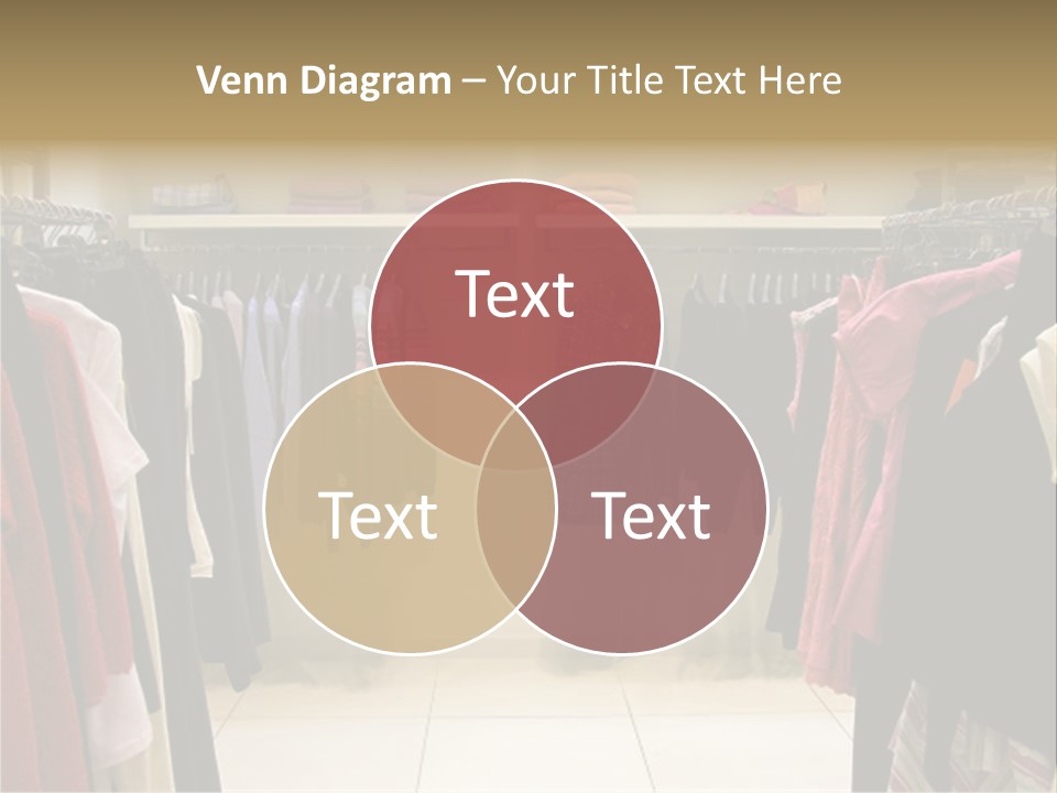 Clothes In Shop PowerPoint Template