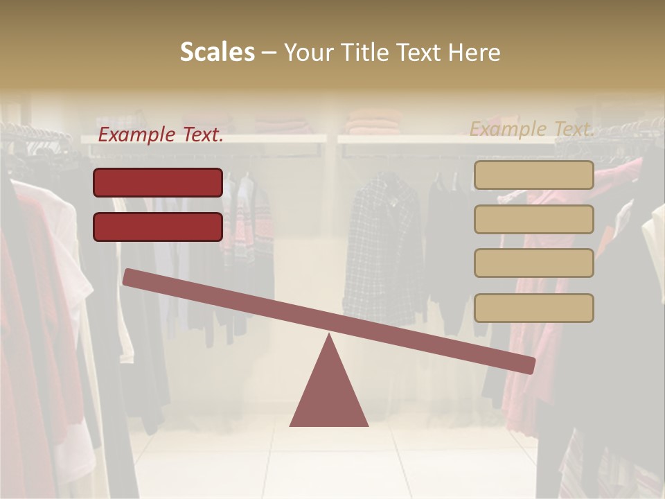 Clothes In Shop PowerPoint Template