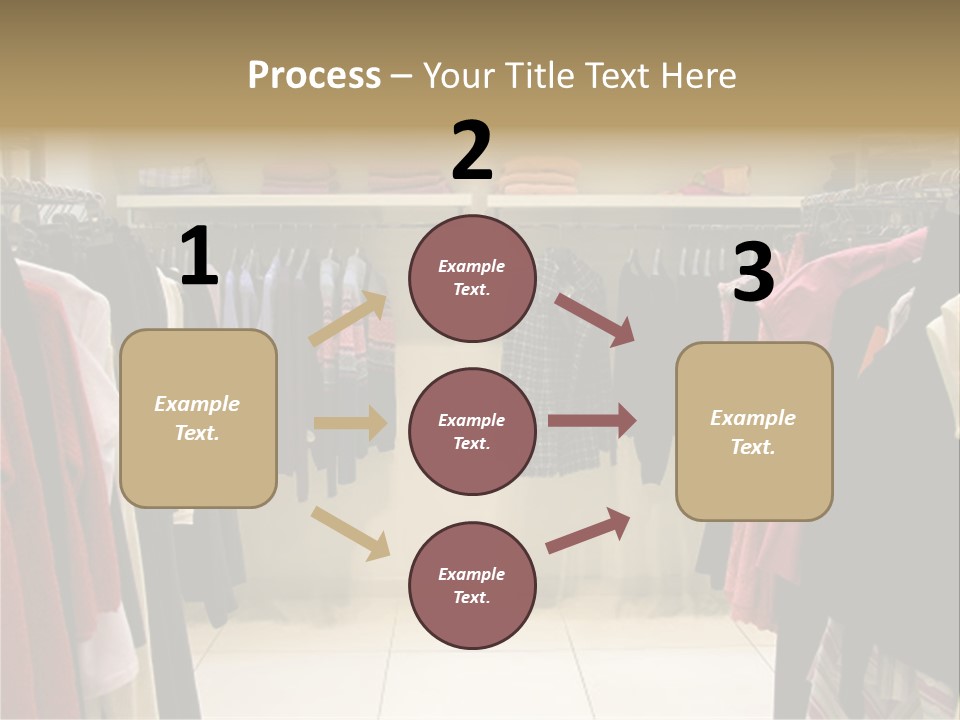 Clothes In Shop PowerPoint Template