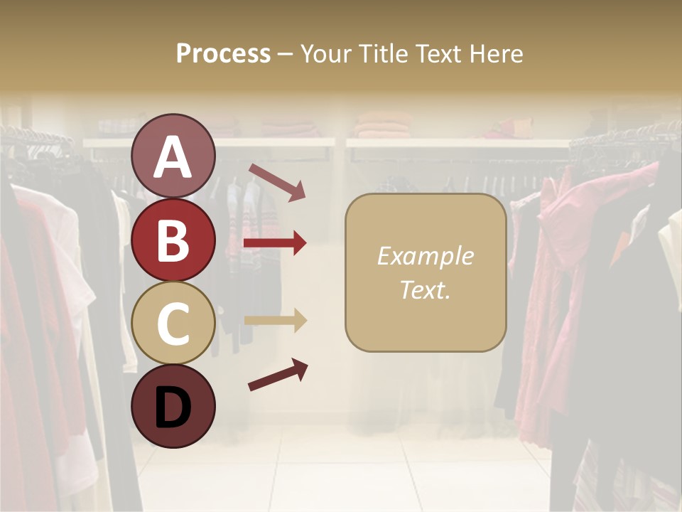 Clothes In Shop PowerPoint Template
