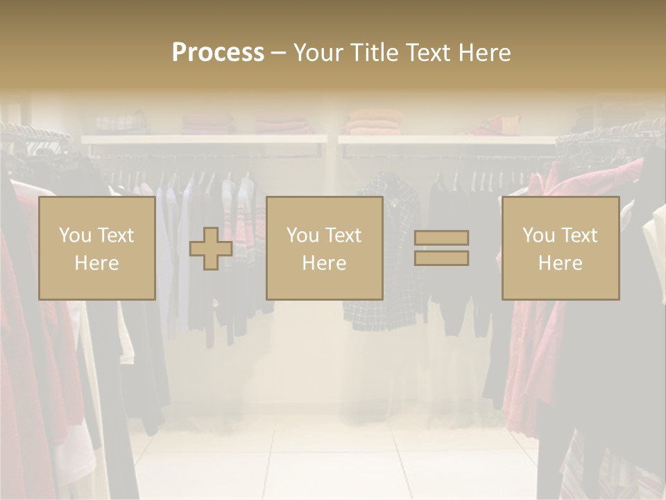 Clothes In Shop PowerPoint Template