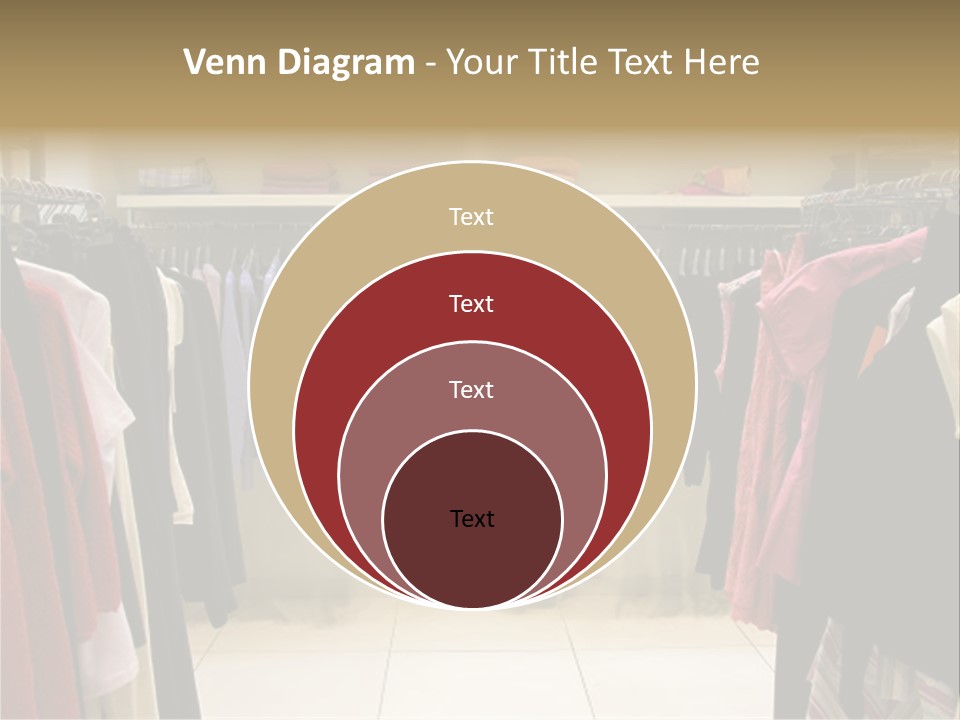 Clothes In Shop PowerPoint Template