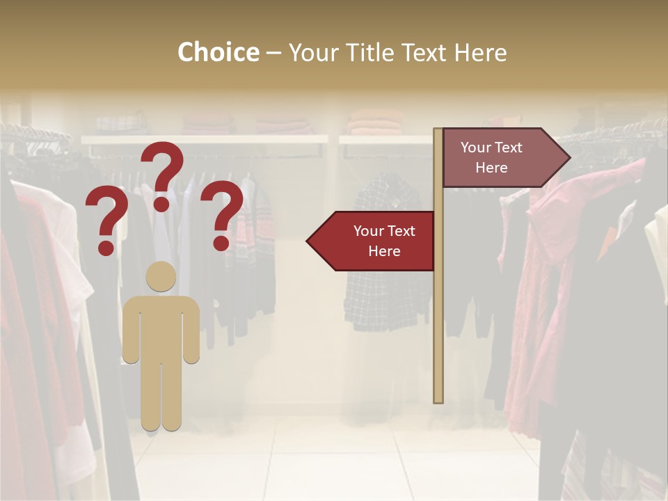 Clothes In Shop PowerPoint Template