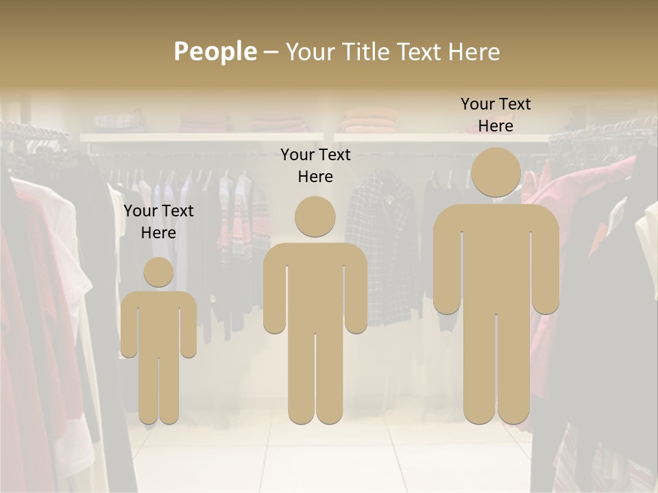 Clothes In Shop PowerPoint Template