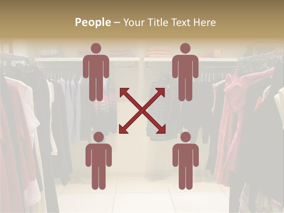 Clothes In Shop PowerPoint Template