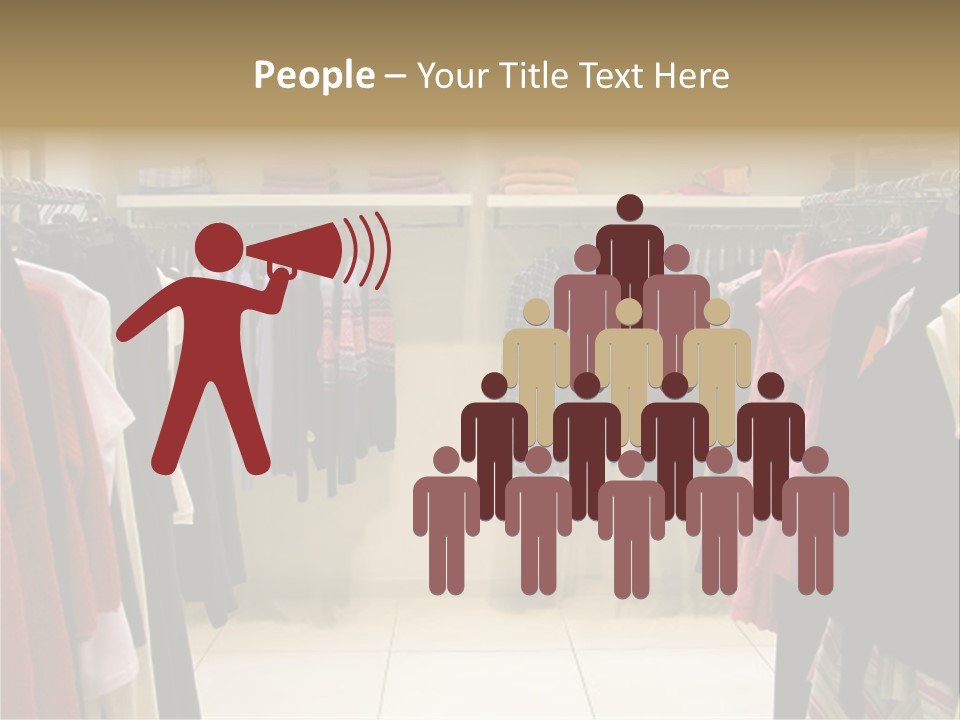 Clothes In Shop PowerPoint Template