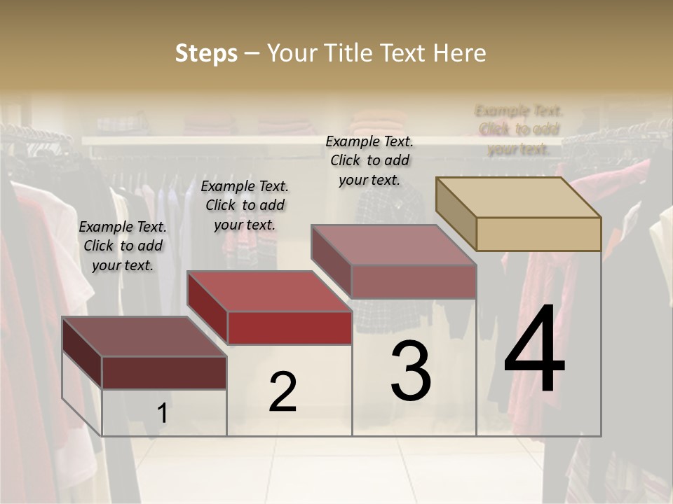 Clothes In Shop PowerPoint Template