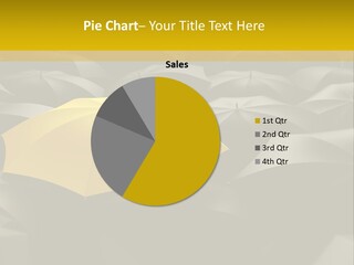 3D Rendering Of A Sea Of Umbrellas PowerPoint Template