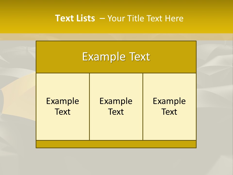 3D Rendering Of A Sea Of Umbrellas PowerPoint Template
