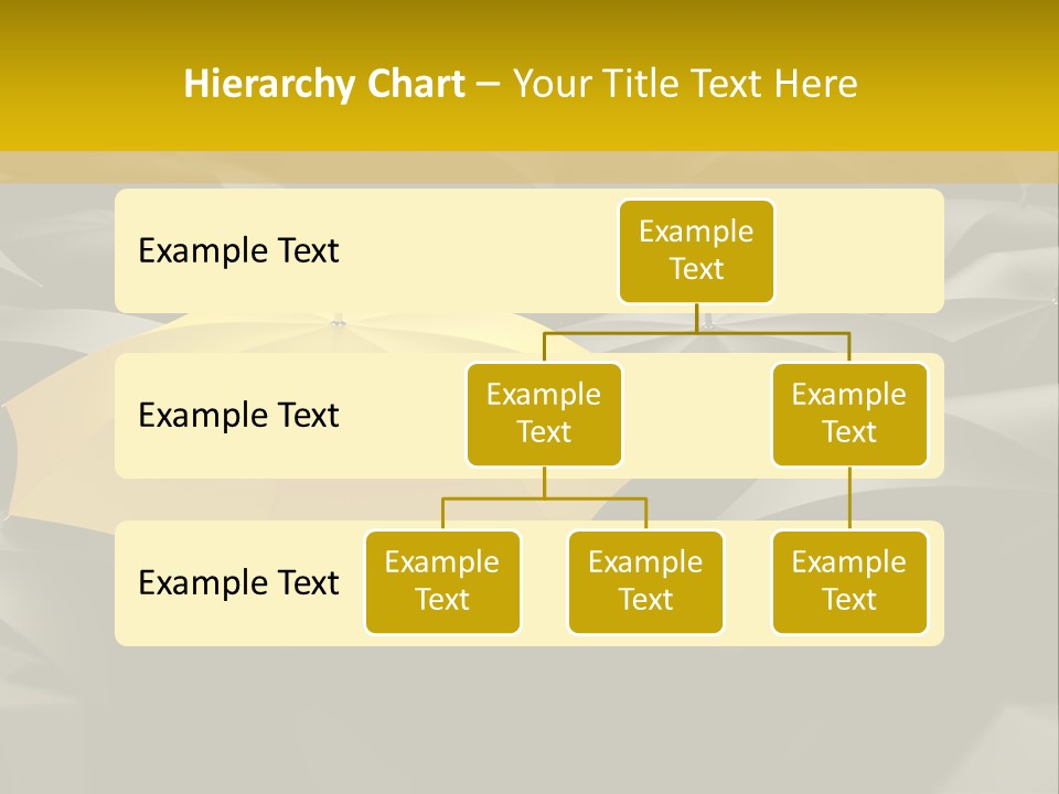 3D Rendering Of A Sea Of Umbrellas PowerPoint Template