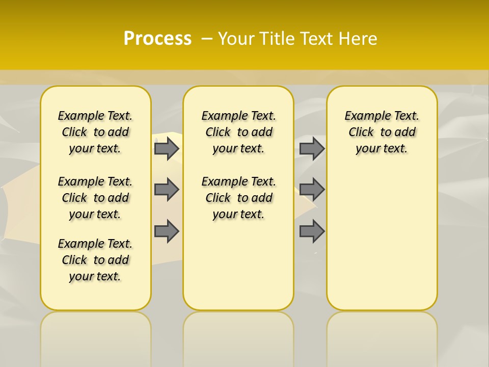 3D Rendering Of A Sea Of Umbrellas PowerPoint Template