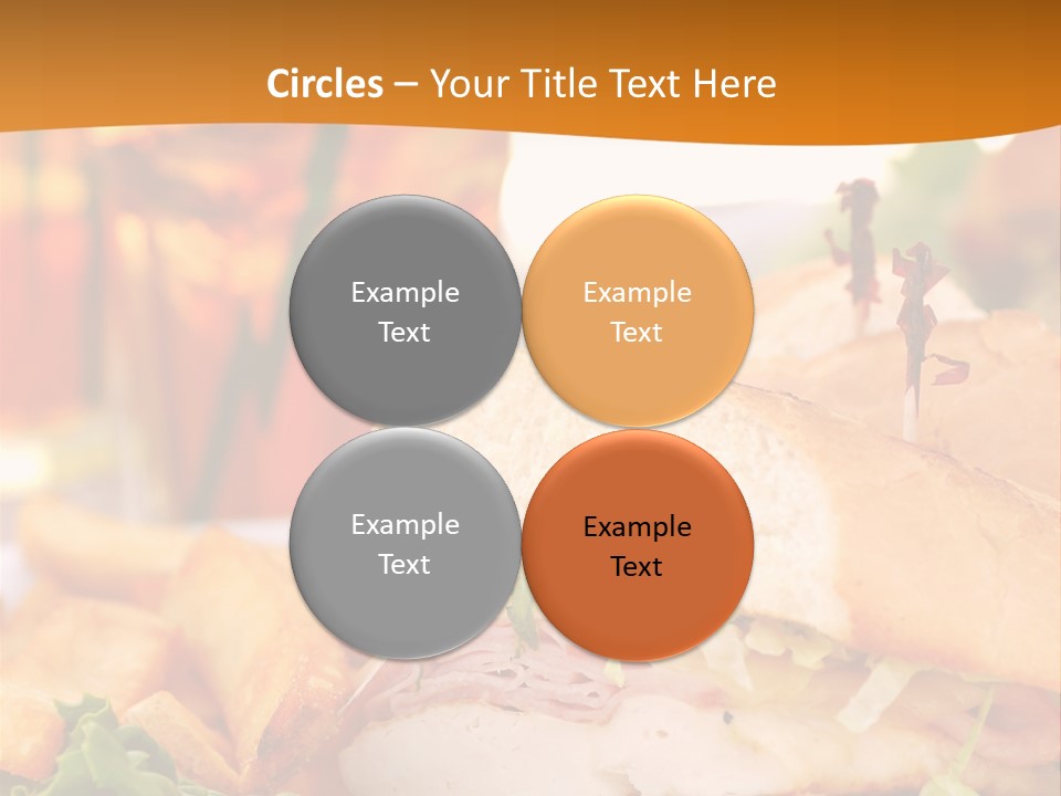 Grilled Chicken Cordon Bleu With Ham Sandwich At An Outdoor Cafe PowerPoint Template