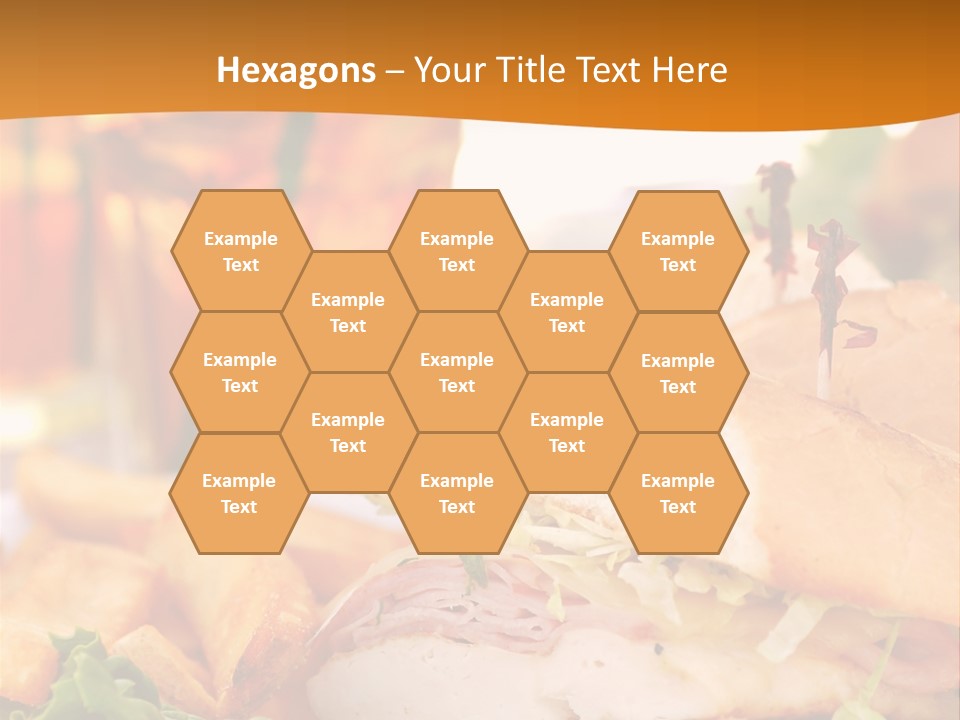 Grilled Chicken Cordon Bleu With Ham Sandwich At An Outdoor Cafe PowerPoint Template