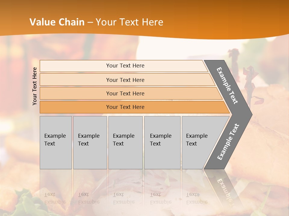 Grilled Chicken Cordon Bleu With Ham Sandwich At An Outdoor Cafe PowerPoint Template