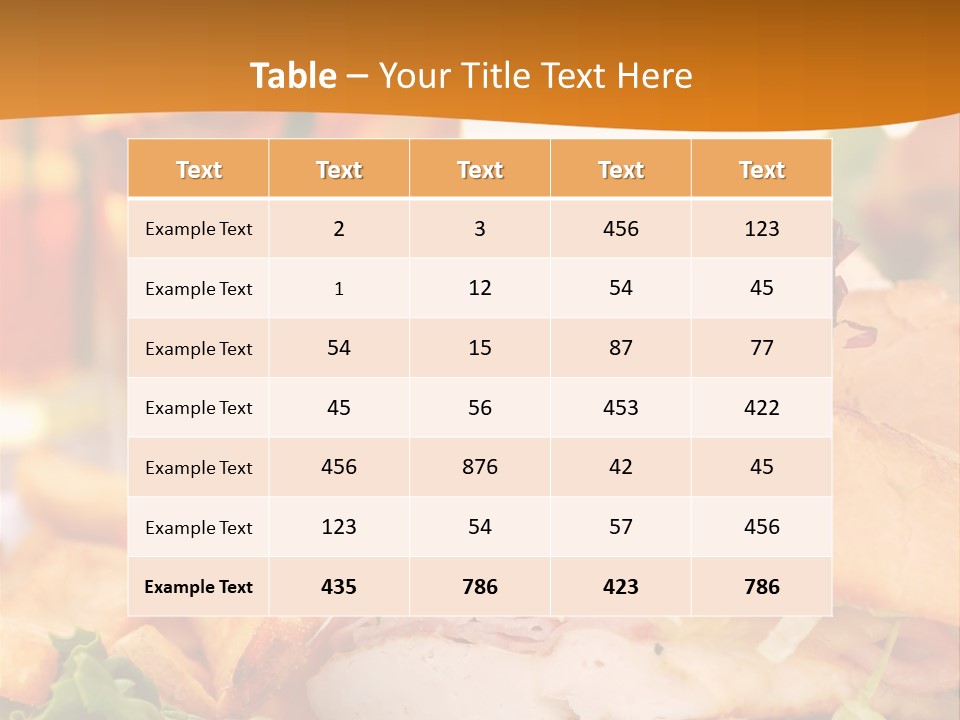 Grilled Chicken Cordon Bleu With Ham Sandwich At An Outdoor Cafe PowerPoint Template