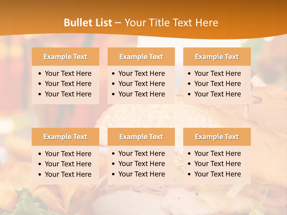 Grilled Chicken Cordon Bleu With Ham Sandwich At An Outdoor Cafe PowerPoint Template