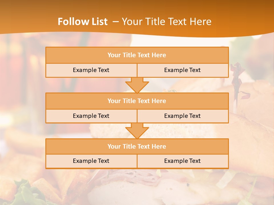 Grilled Chicken Cordon Bleu With Ham Sandwich At An Outdoor Cafe PowerPoint Template