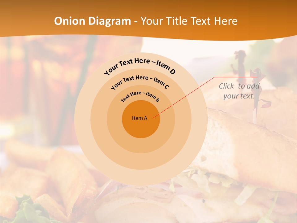 Grilled Chicken Cordon Bleu With Ham Sandwich At An Outdoor Cafe PowerPoint Template