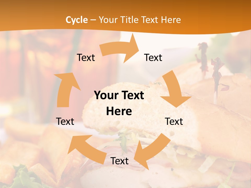 Grilled Chicken Cordon Bleu With Ham Sandwich At An Outdoor Cafe PowerPoint Template