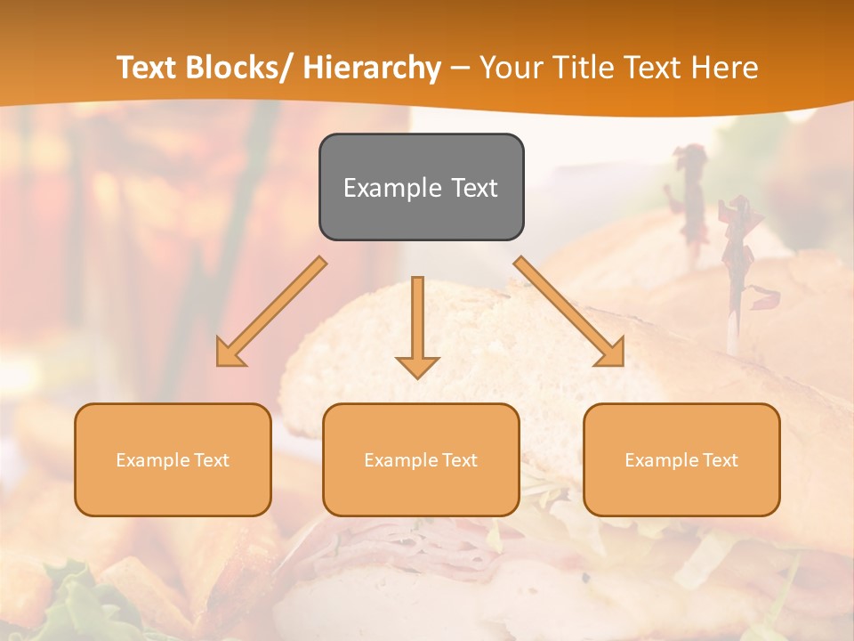 Grilled Chicken Cordon Bleu With Ham Sandwich At An Outdoor Cafe PowerPoint Template
