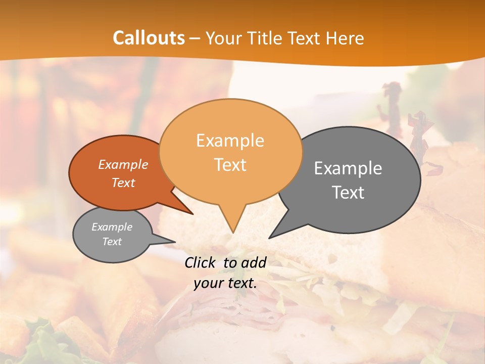 Grilled Chicken Cordon Bleu With Ham Sandwich At An Outdoor Cafe PowerPoint Template