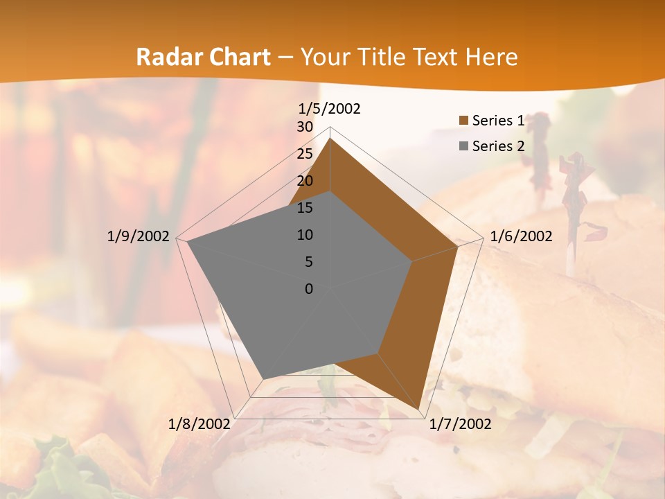 Grilled Chicken Cordon Bleu With Ham Sandwich At An Outdoor Cafe PowerPoint Template