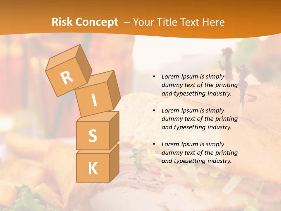 Grilled Chicken Cordon Bleu With Ham Sandwich At An Outdoor Cafe PowerPoint Template