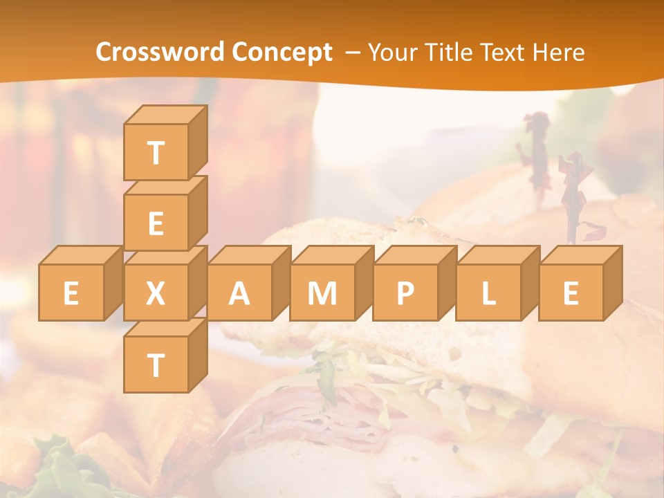 Grilled Chicken Cordon Bleu With Ham Sandwich At An Outdoor Cafe PowerPoint Template