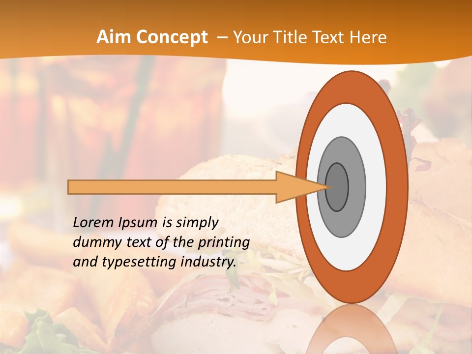 Grilled Chicken Cordon Bleu With Ham Sandwich At An Outdoor Cafe PowerPoint Template