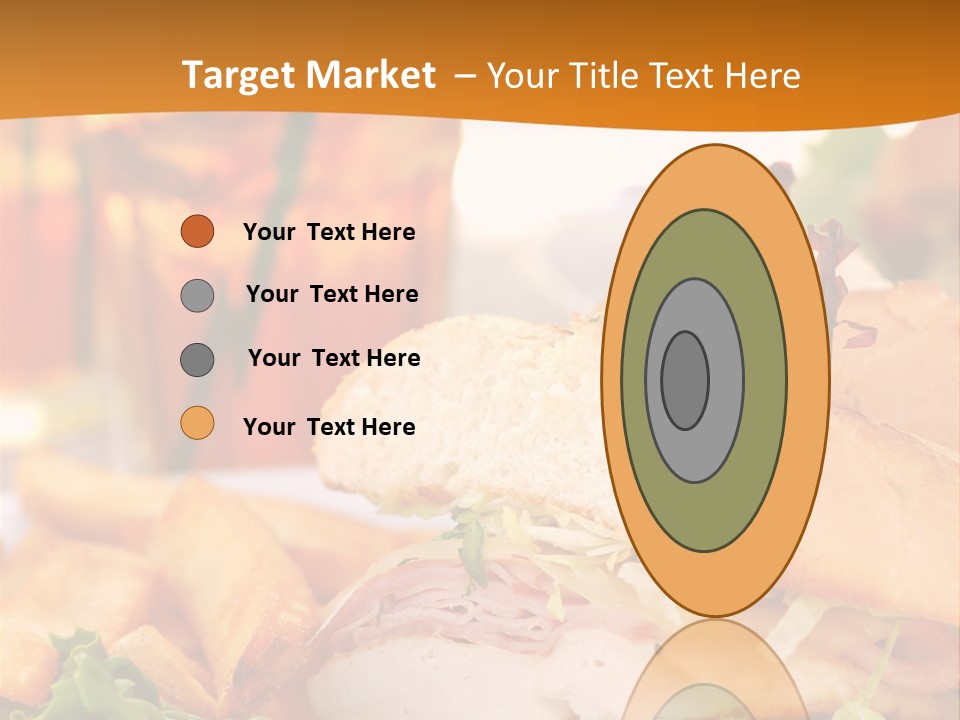 Grilled Chicken Cordon Bleu With Ham Sandwich At An Outdoor Cafe PowerPoint Template