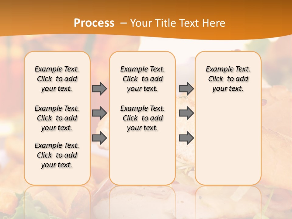 Grilled Chicken Cordon Bleu With Ham Sandwich At An Outdoor Cafe PowerPoint Template