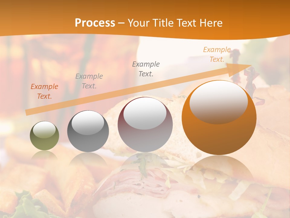 Grilled Chicken Cordon Bleu With Ham Sandwich At An Outdoor Cafe PowerPoint Template