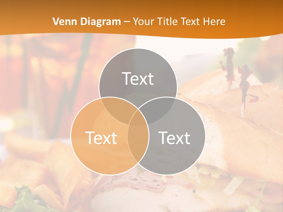 Grilled Chicken Cordon Bleu With Ham Sandwich At An Outdoor Cafe PowerPoint Template