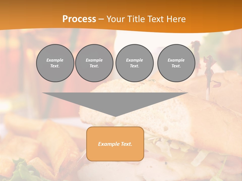 Grilled Chicken Cordon Bleu With Ham Sandwich At An Outdoor Cafe PowerPoint Template