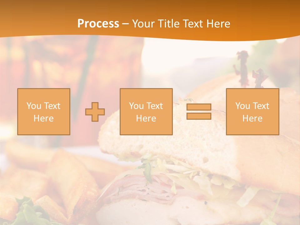 Grilled Chicken Cordon Bleu With Ham Sandwich At An Outdoor Cafe PowerPoint Template