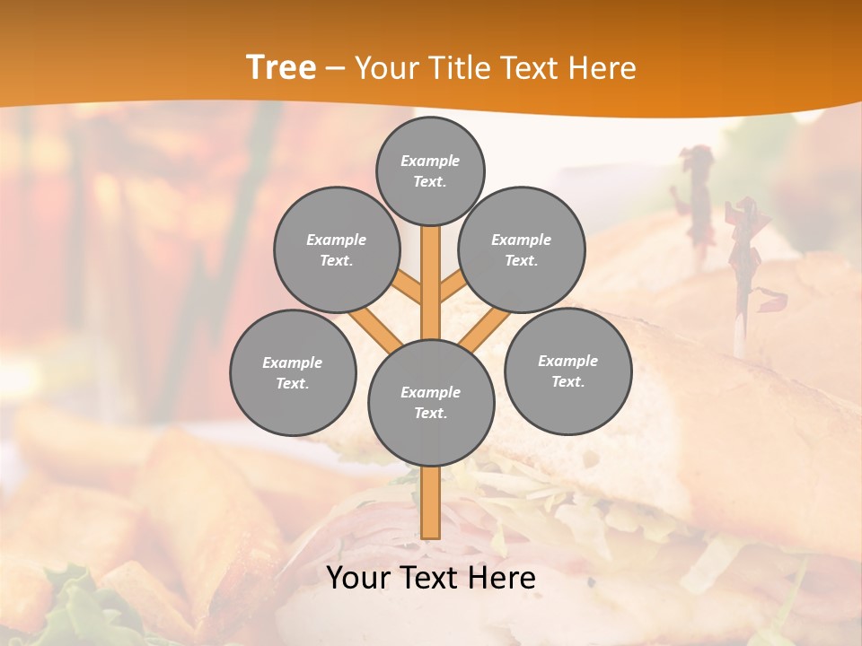 Grilled Chicken Cordon Bleu With Ham Sandwich At An Outdoor Cafe PowerPoint Template