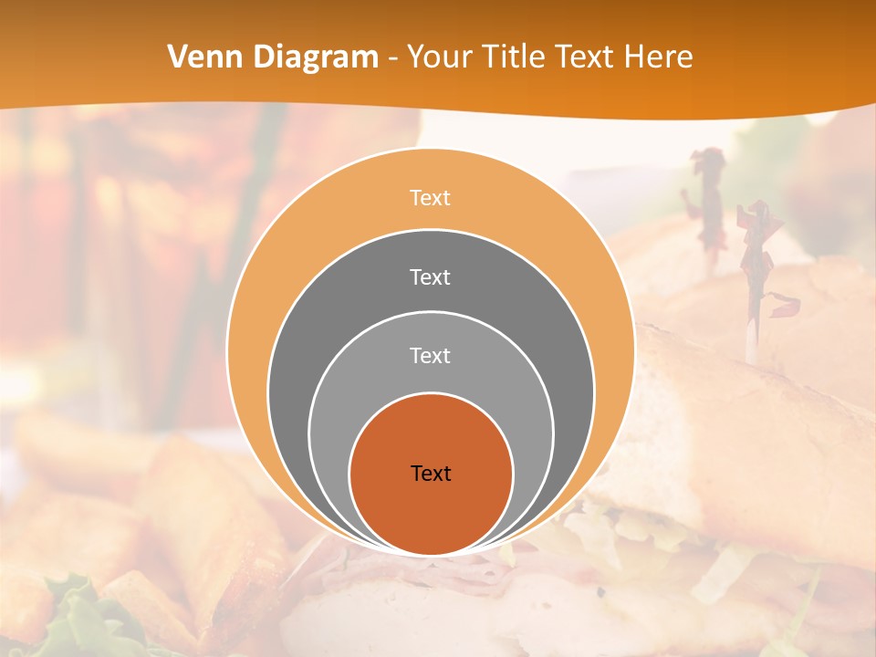 Grilled Chicken Cordon Bleu With Ham Sandwich At An Outdoor Cafe PowerPoint Template