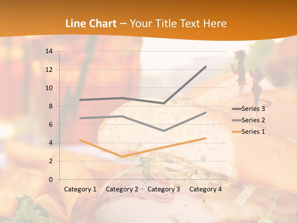 Grilled Chicken Cordon Bleu With Ham Sandwich At An Outdoor Cafe PowerPoint Template