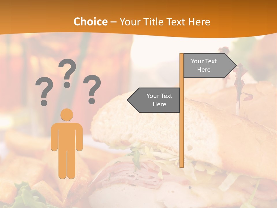 Grilled Chicken Cordon Bleu With Ham Sandwich At An Outdoor Cafe PowerPoint Template