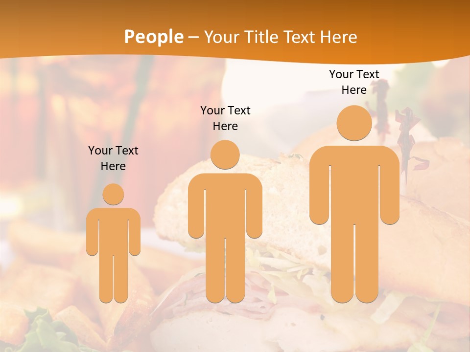 Grilled Chicken Cordon Bleu With Ham Sandwich At An Outdoor Cafe PowerPoint Template